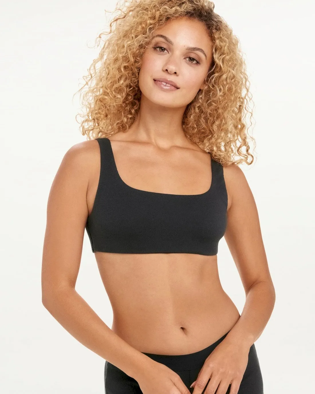 Rib Cotton Bra sold by Splendid