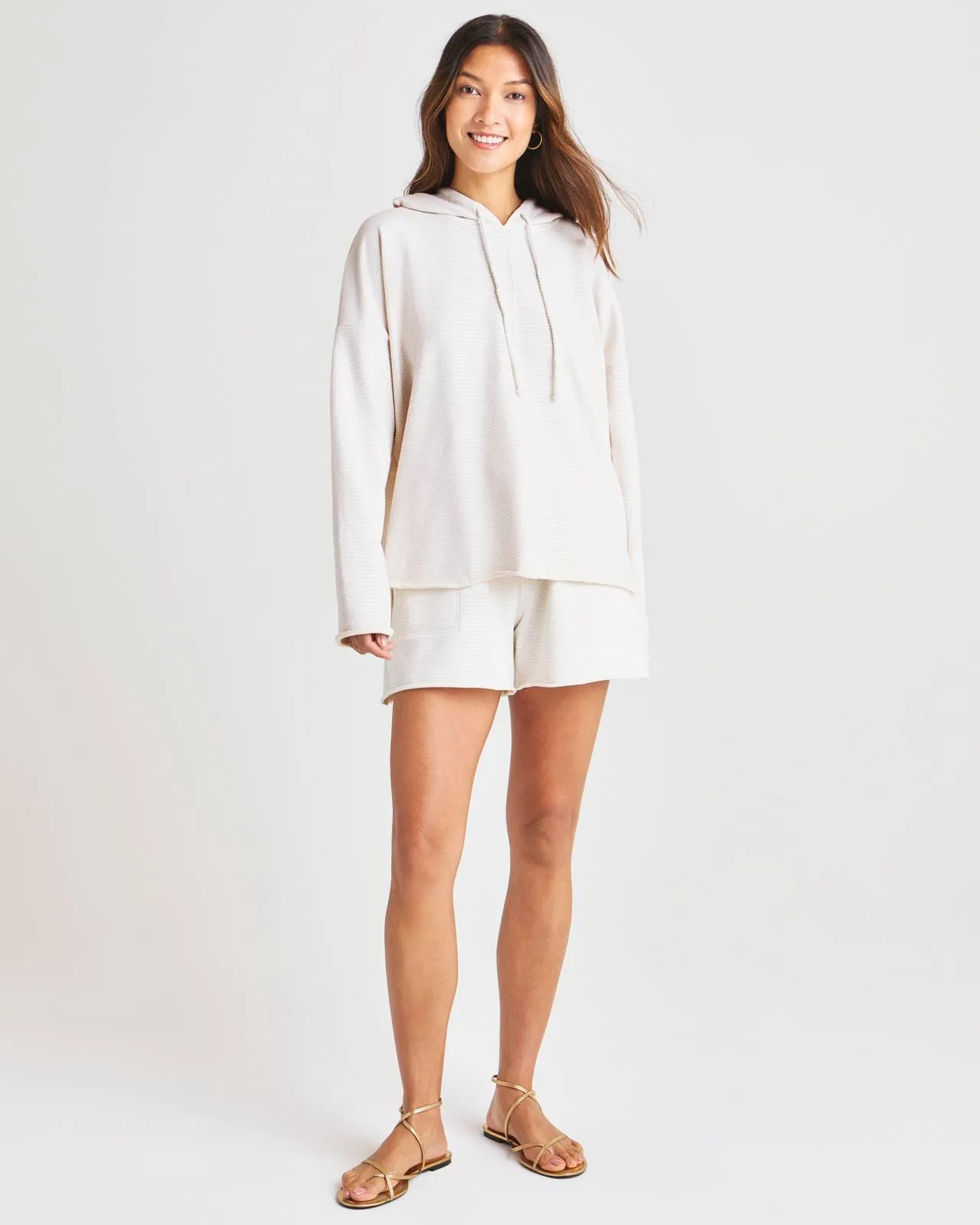 Stripe French Terry Beach Hooded Pullover sold by Splendid product image thumbnail 5