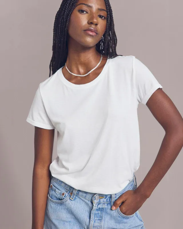 Abbie Crewneck Tee sold by Splendid