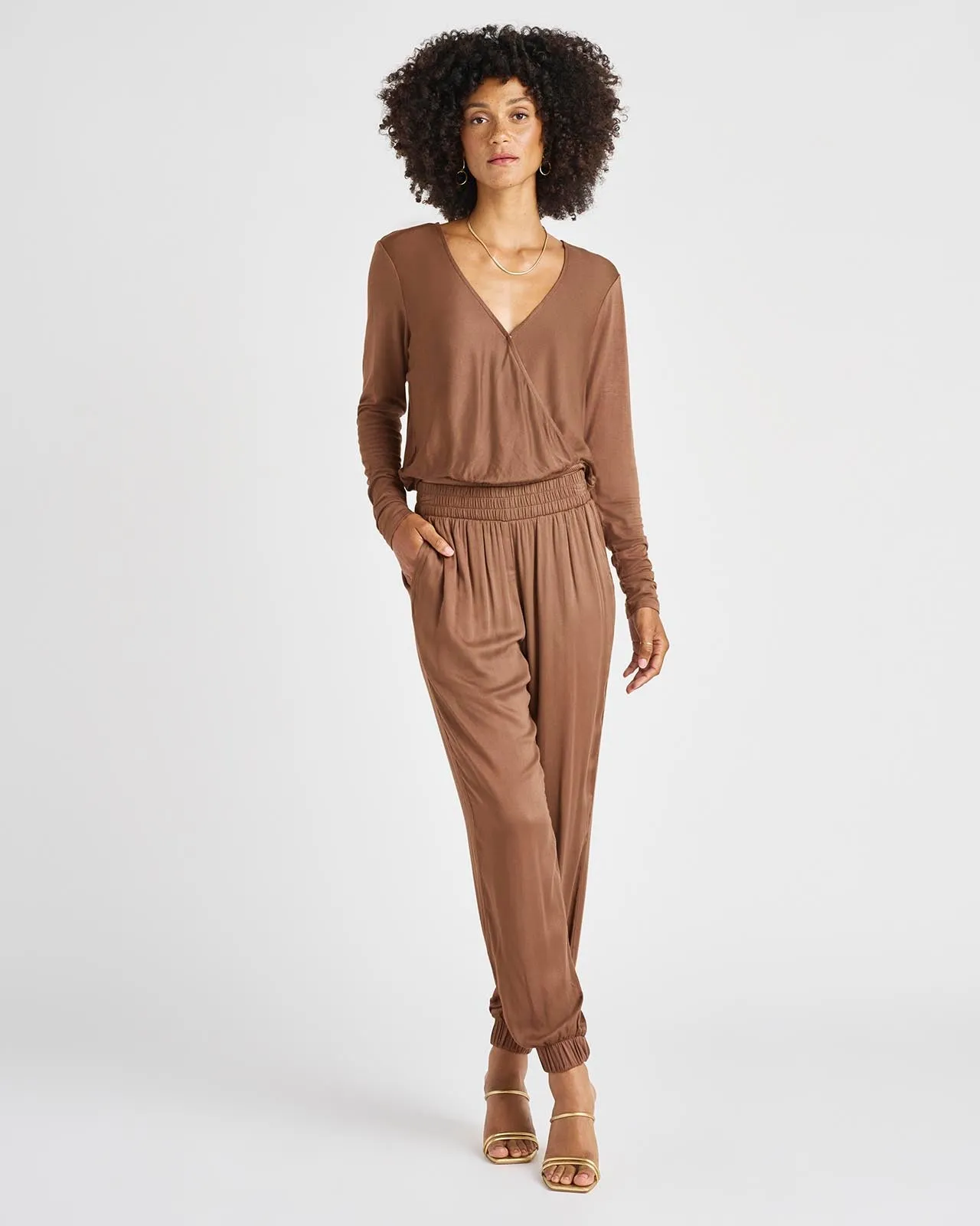 Chelsea Long Sleeve Surplice Top sold by Splendid product image thumbnail 5