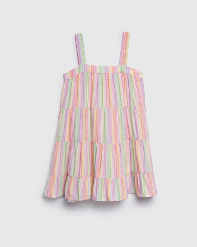 Girls Adorn Stripe Dress sold by Splendid