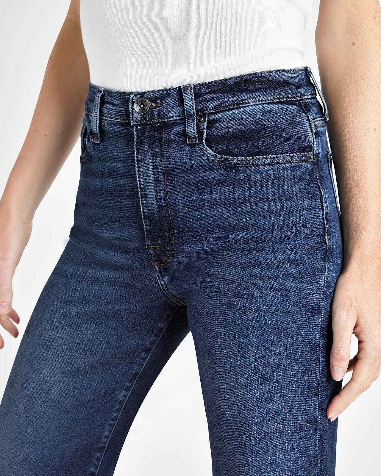 High Waist Raw Hem Stretch Jean sold by Splendid product image thumbnail 2