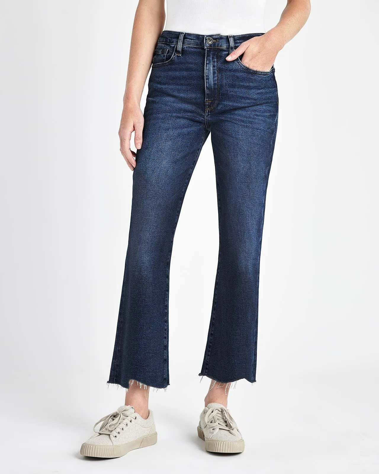 High Waist Raw Hem Stretch Jean sold by Splendid