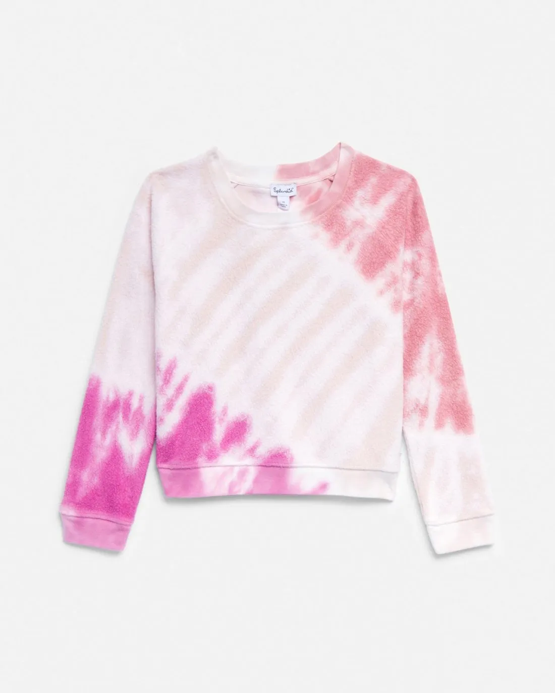 Girls Long Sleeve Rosy Tie Dye Sweatshirt sold by Splendid