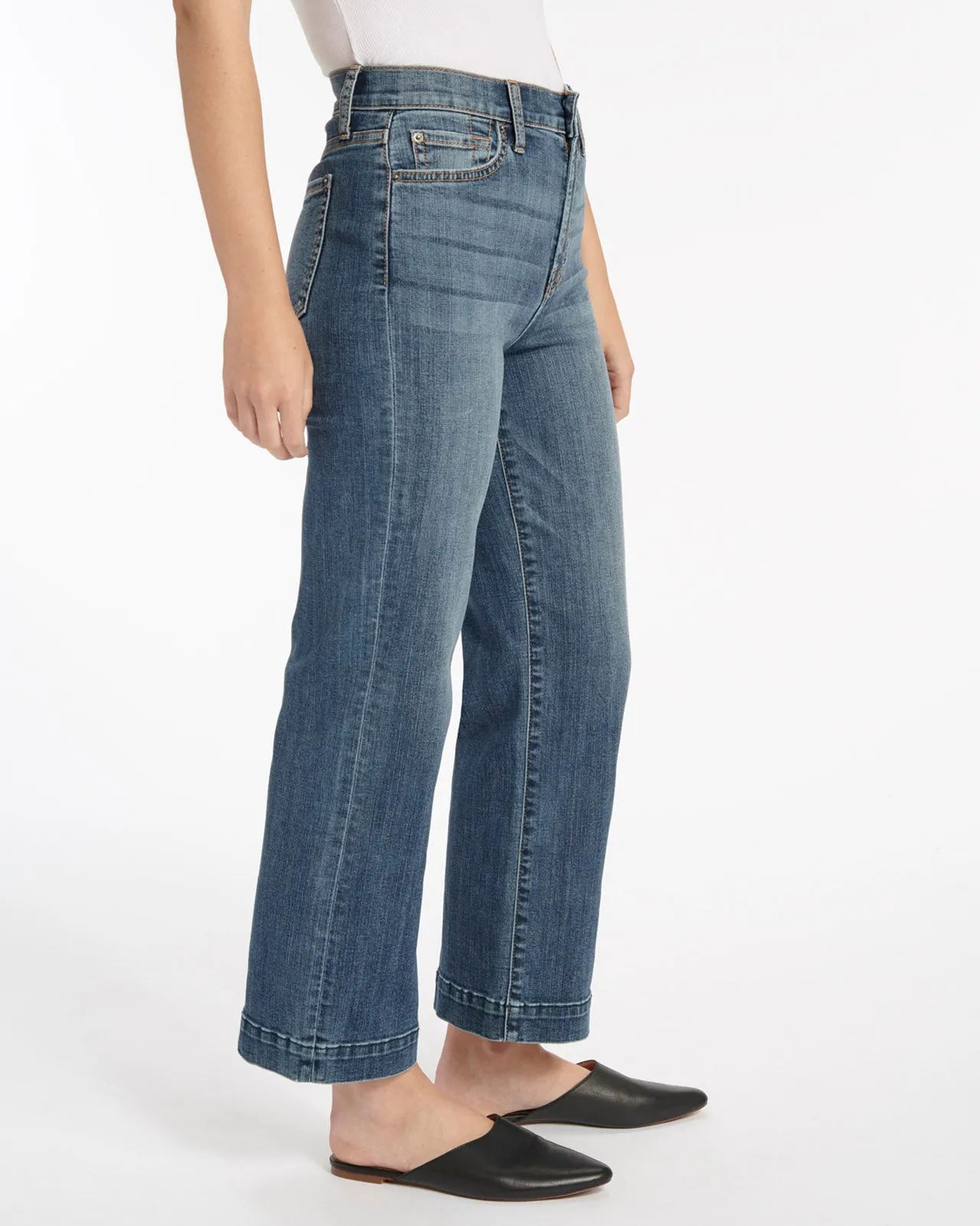 High Waist Wide Leg Crop Jean sold by Splendid product image thumbnail 2