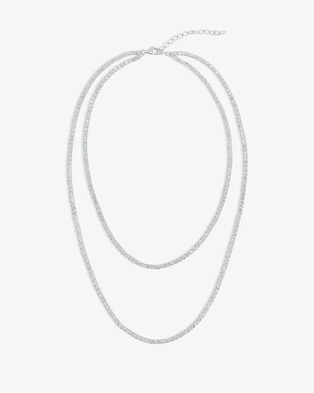 Shashi Layered Tennis Necklace sold by Splendid