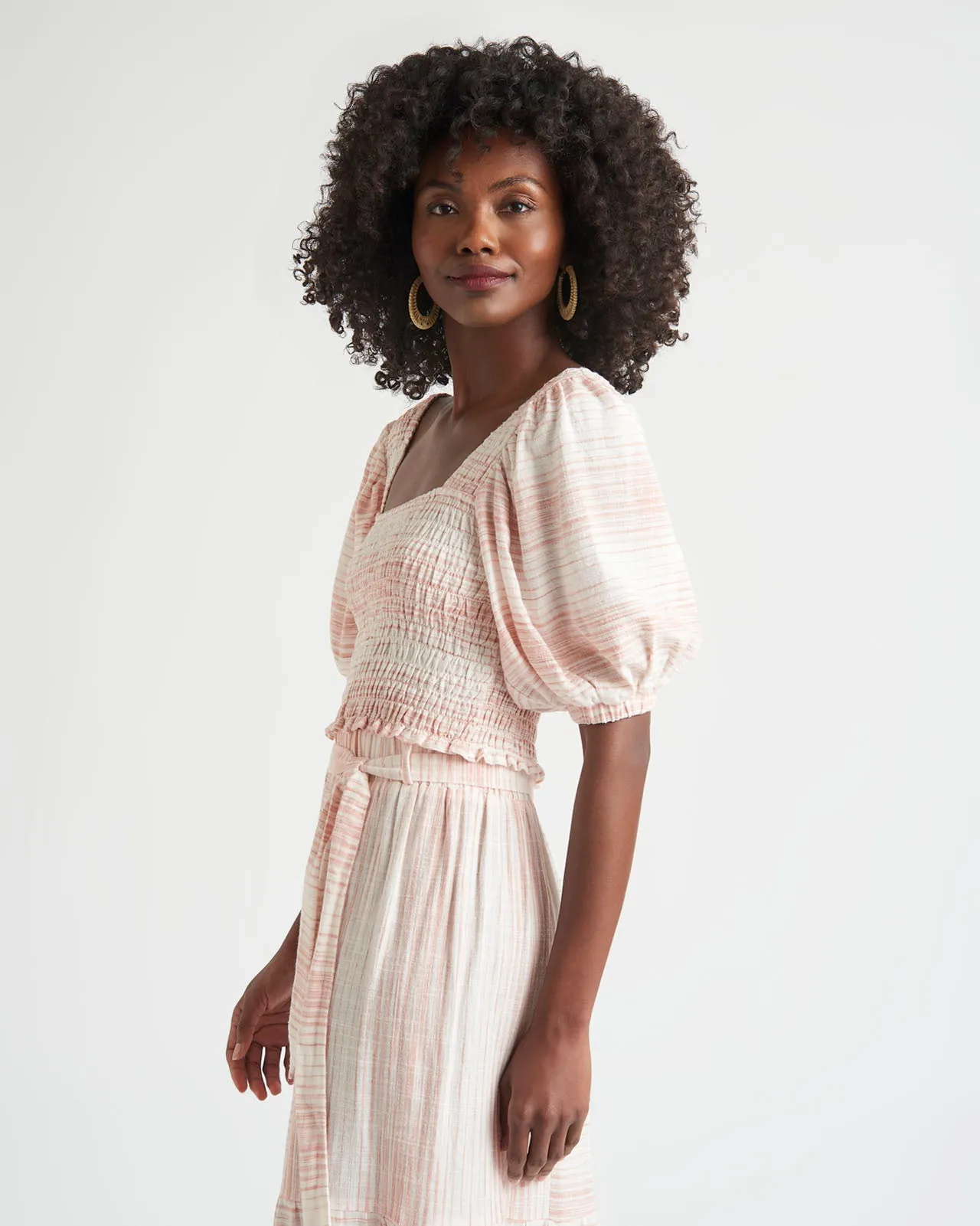 Kira Smocked Crop Top sold by Splendid product image thumbnail 4