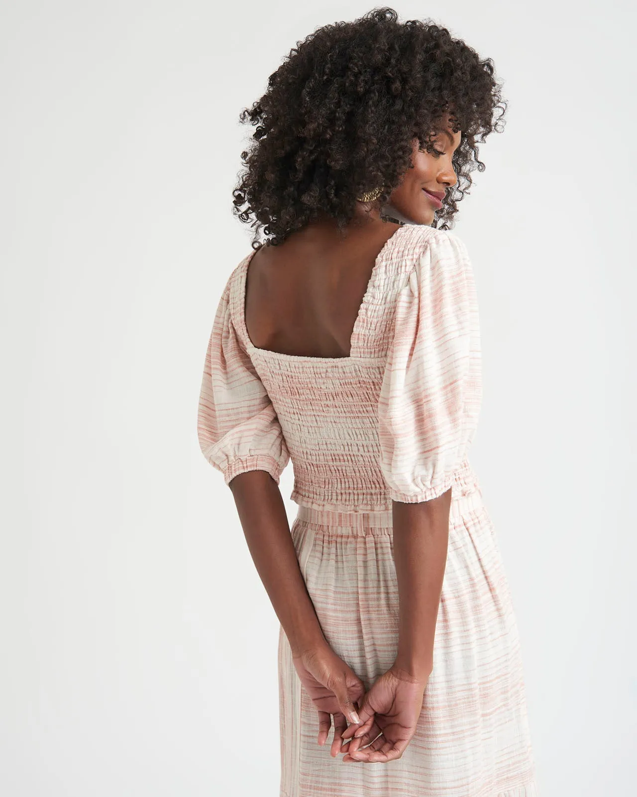 Kira Smocked Crop Top sold by Splendid product image thumbnail 5