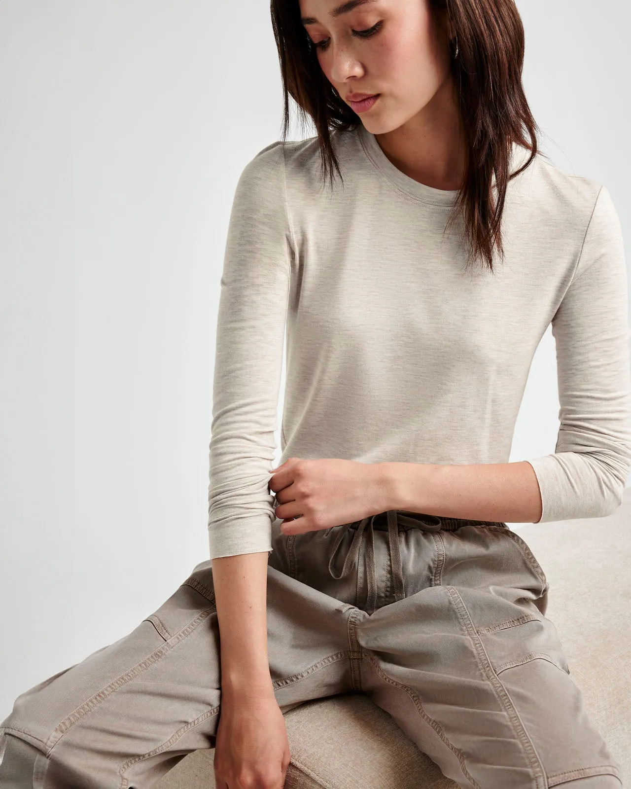 Bamboo Long Sleeve Tee sold by Splendid product image thumbnail 3