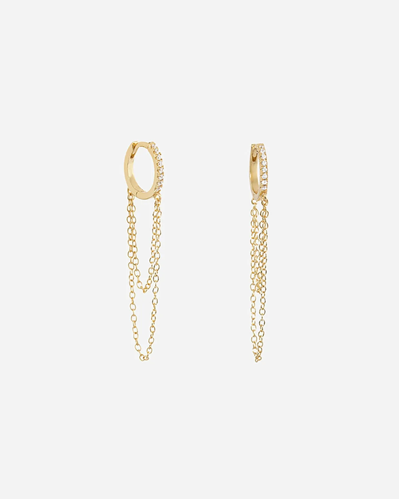 Shashi Pave Chain Earrings sold by Splendid