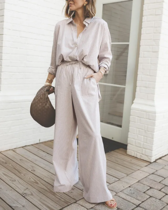 Splendid x @Cellajaneblog Poplin Wide Leg Pant sold by Splendid