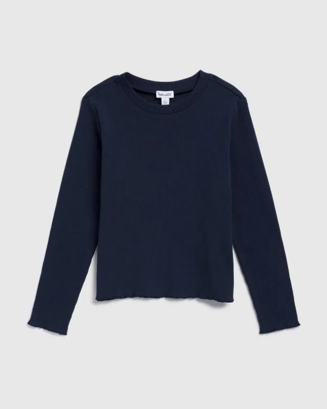 Girls Ribbed Long Sleeve Tee sold by Splendid
