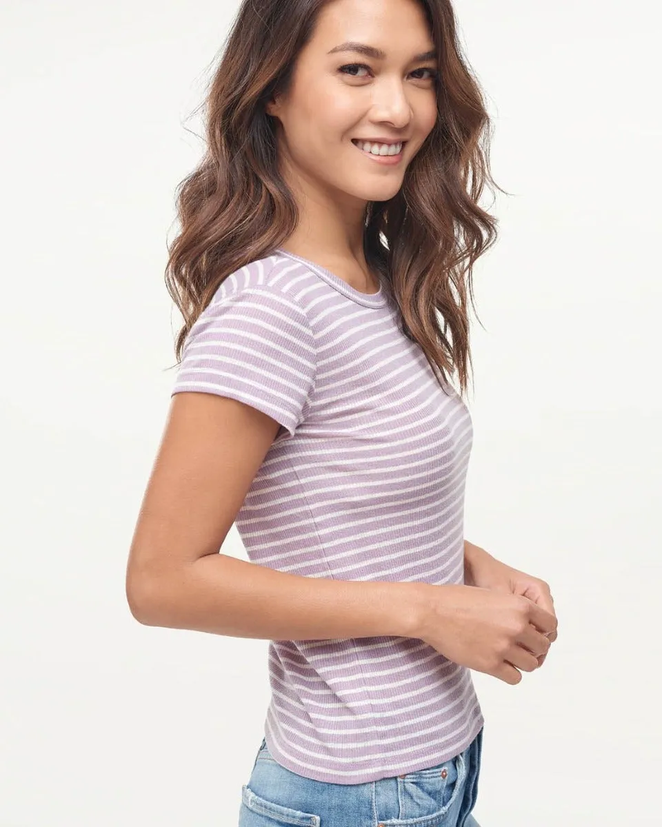 Eco 2x1 Rib Stripe Tee sold by Splendid product image thumbnail 3