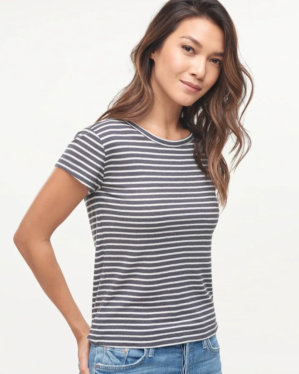 Eco 2x1 Rib Stripe Tee sold by Splendid product image thumbnail 5