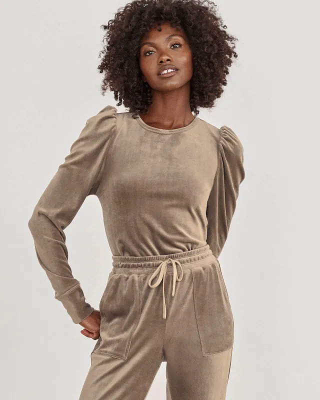 Ingrid Velour Long Sleeve Tee sold by Splendid