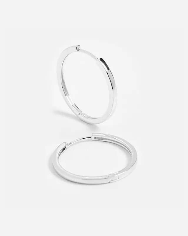 Shashi Silver Timeless Hoop Earrings sold by Splendid