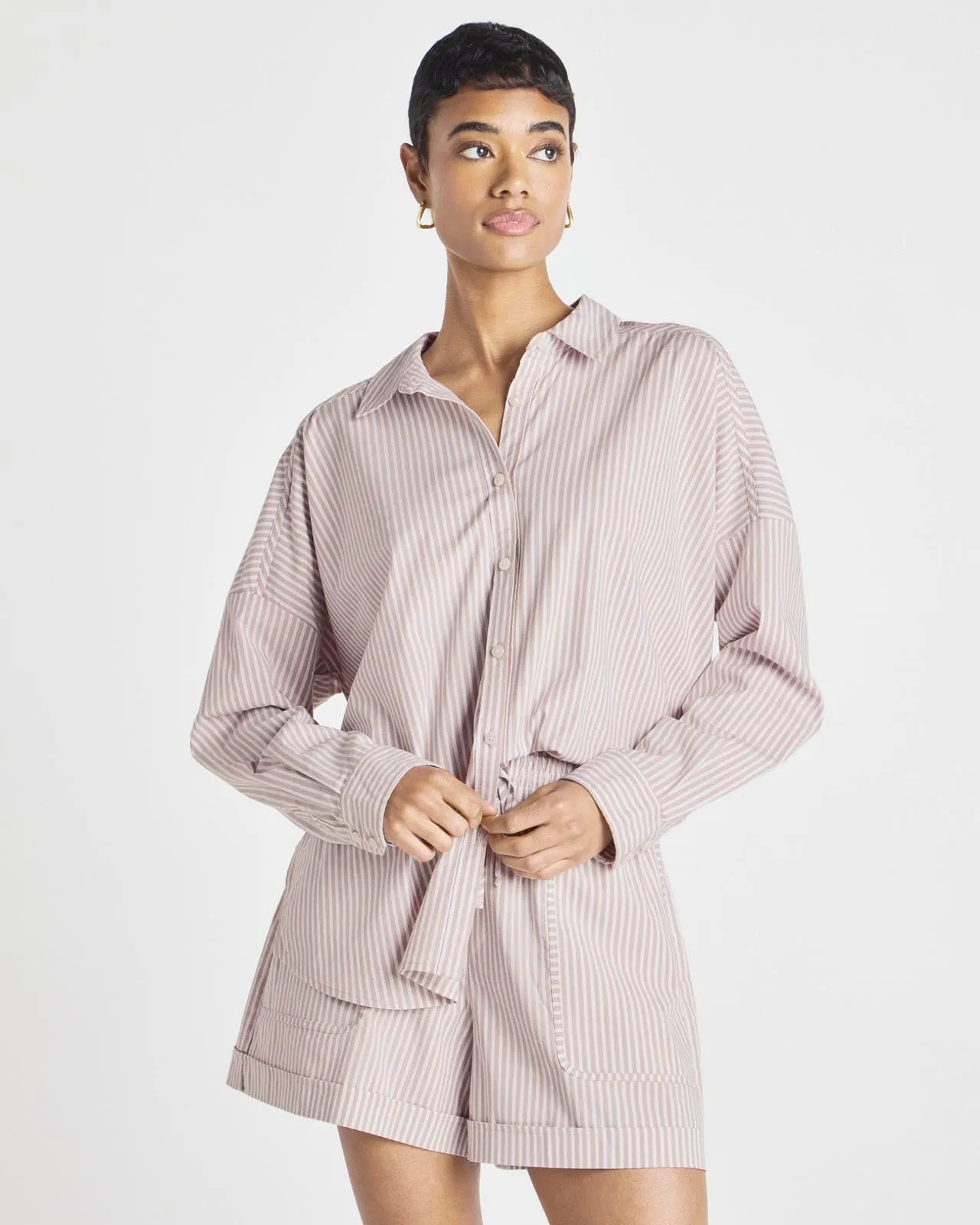 Splendid x @Cellajaneblog Poplin Button Down sold by Splendid product image thumbnail 2