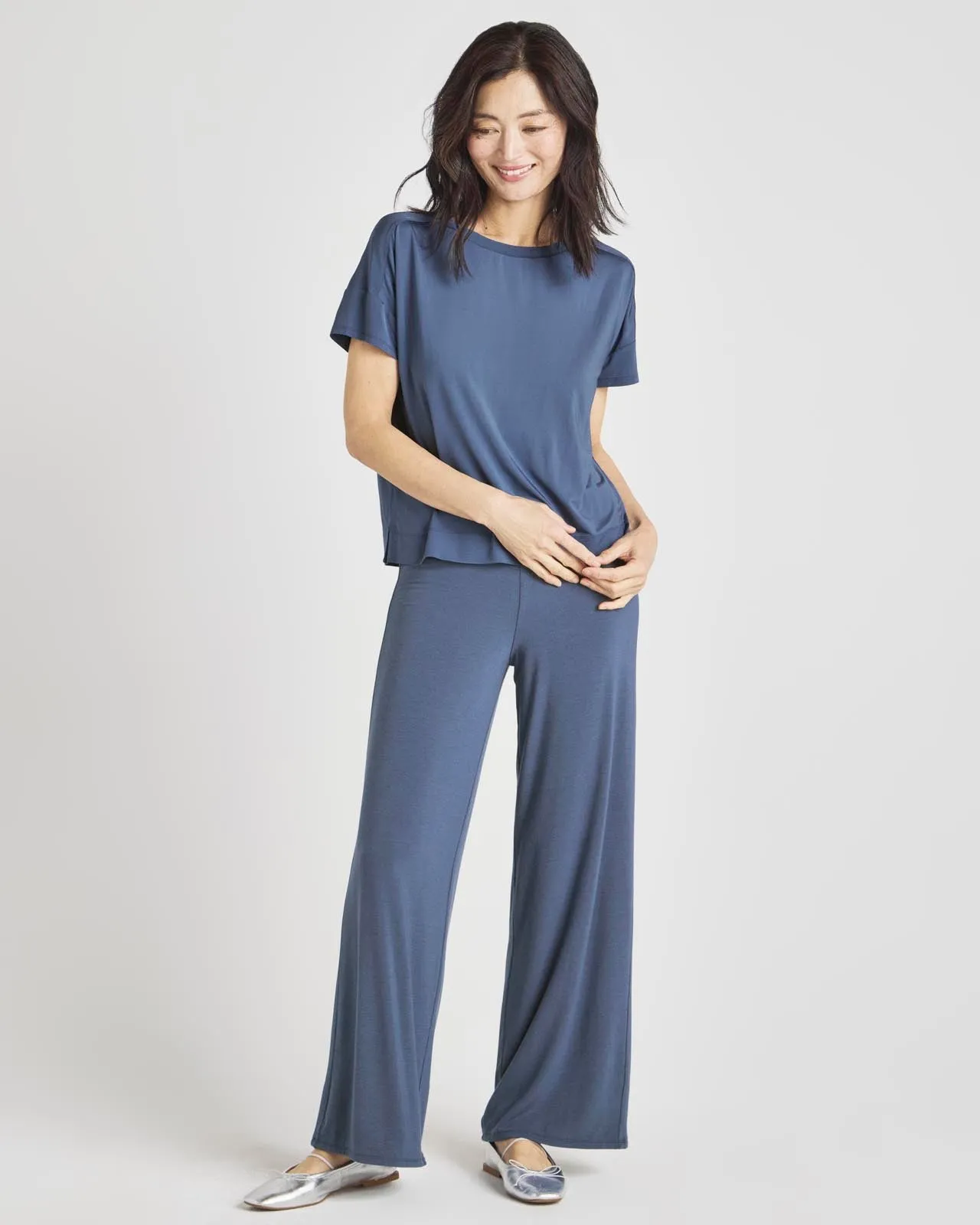 Charmeuse LYR Short Sleeve Tee sold by Splendid product image thumbnail 3