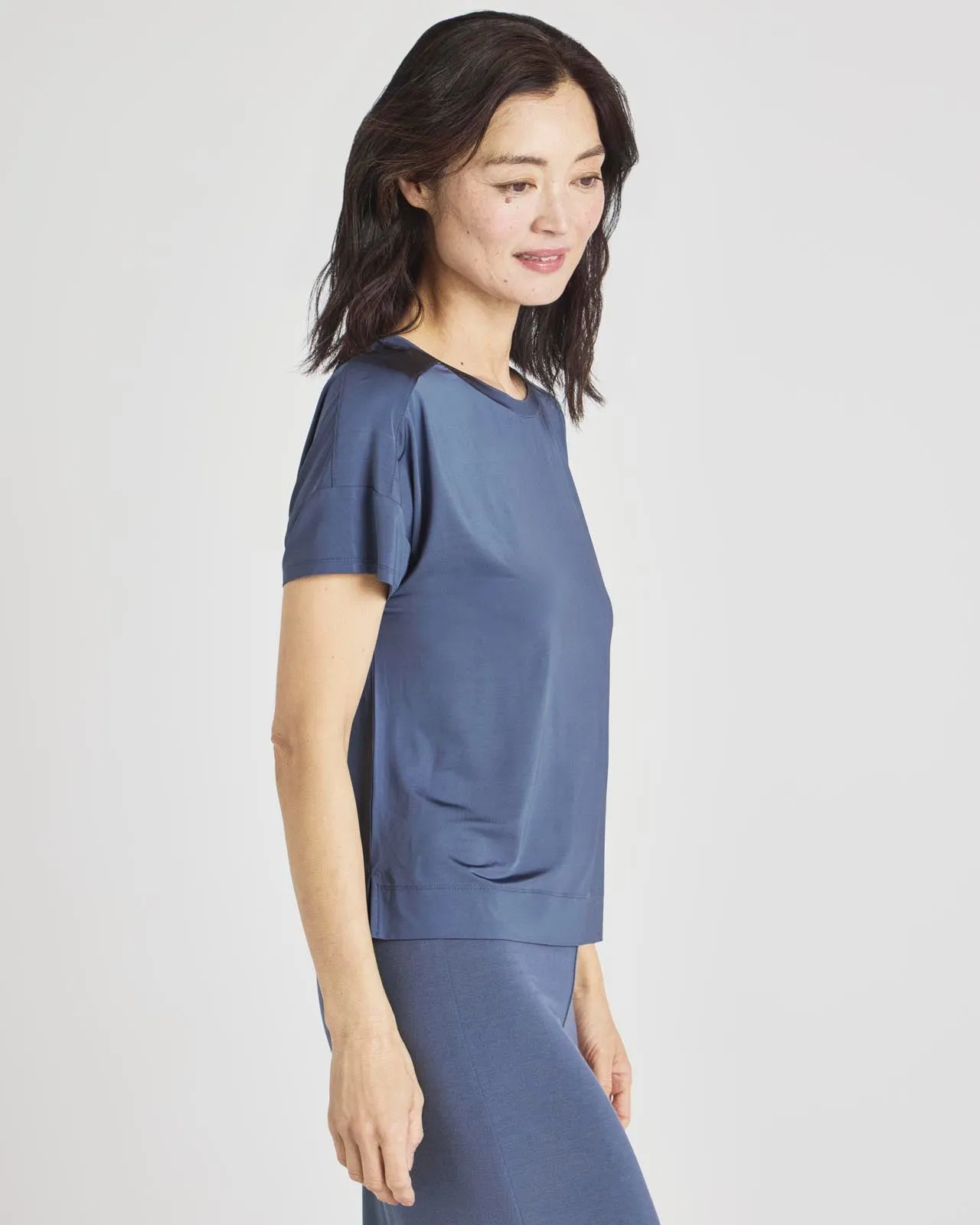 Charmeuse LYR Short Sleeve Tee sold by Splendid product image thumbnail 4