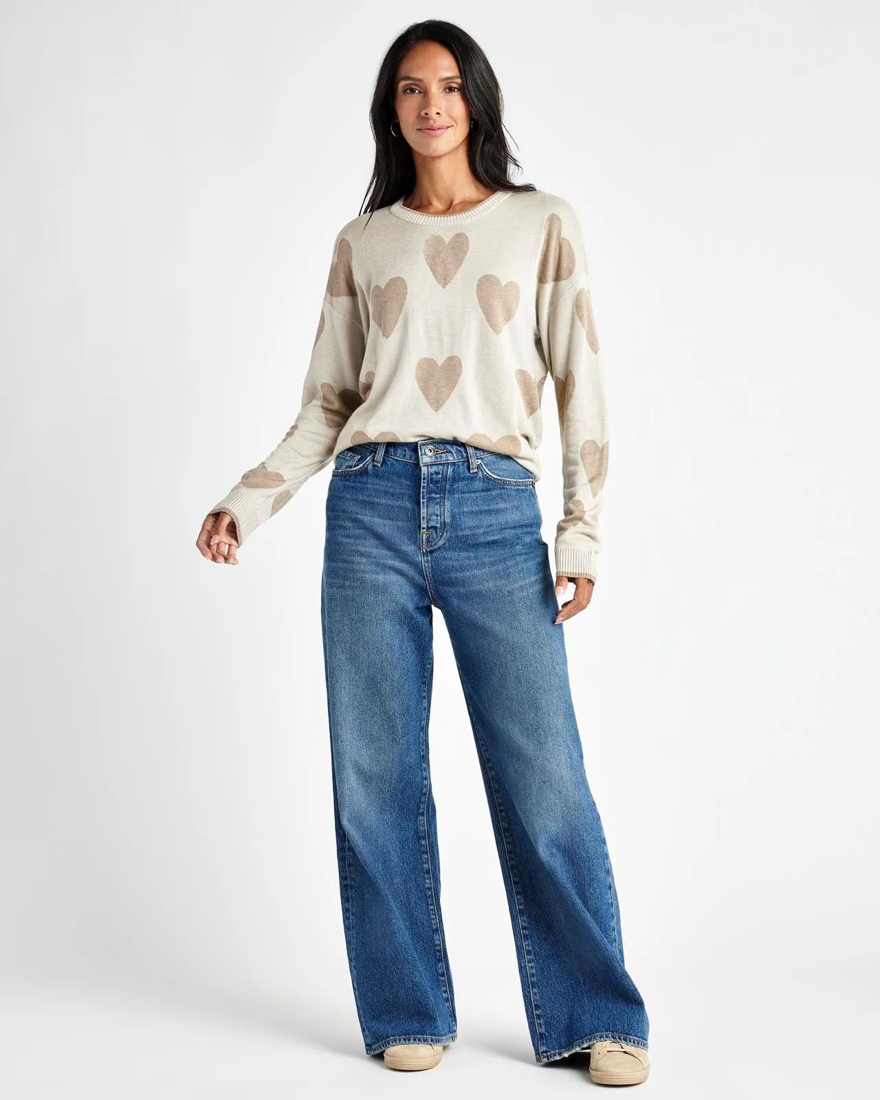 Lottie Cashblend Heart Sweater sold by Splendid product image thumbnail 3