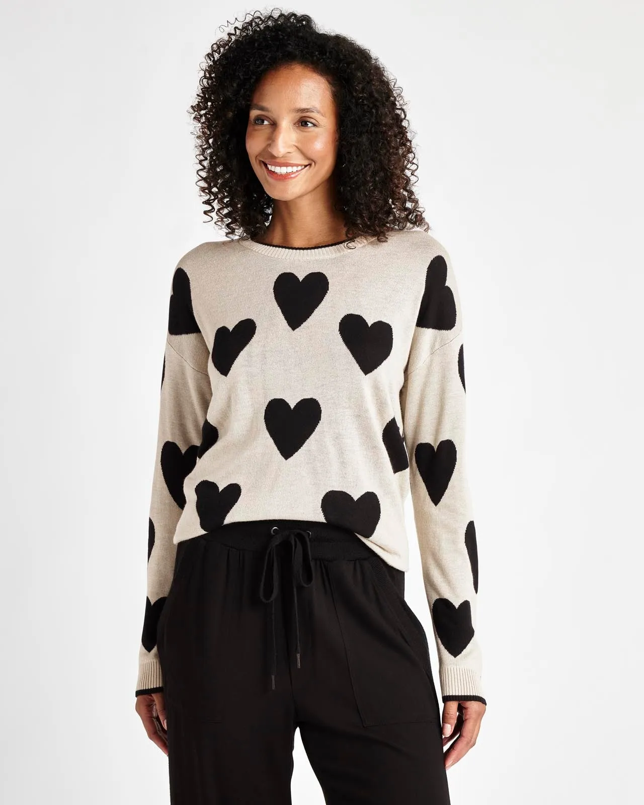 Lottie Cashblend Heart Sweater sold by Splendid product image thumbnail 5