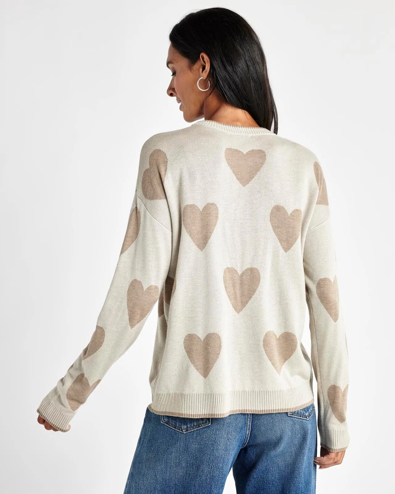 Lottie Cashblend Heart Sweater sold by Splendid product image thumbnail 4