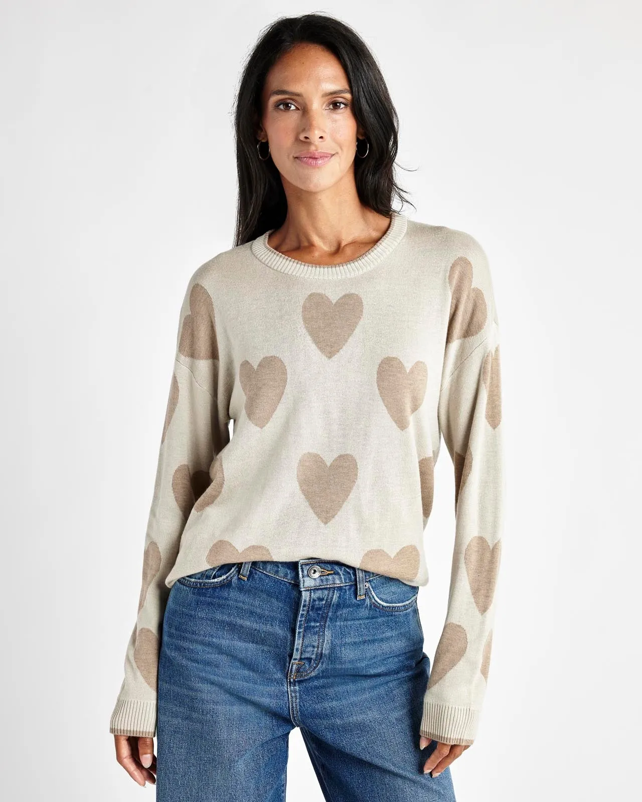 Lottie Cashblend Heart Sweater sold by Splendid