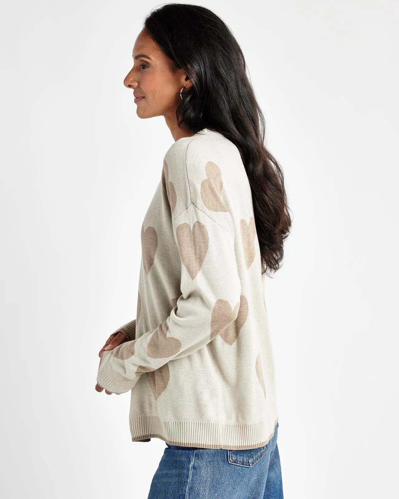 Lottie Cashblend Heart Sweater sold by Splendid product image thumbnail 2