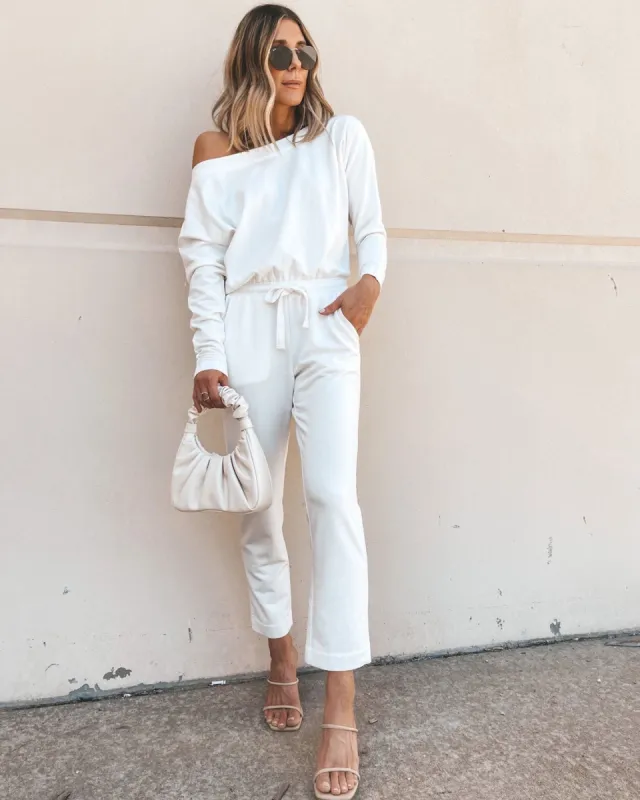 Splendid x Cella Jane Off-Shoulder Jumpsuit sold by Splendid