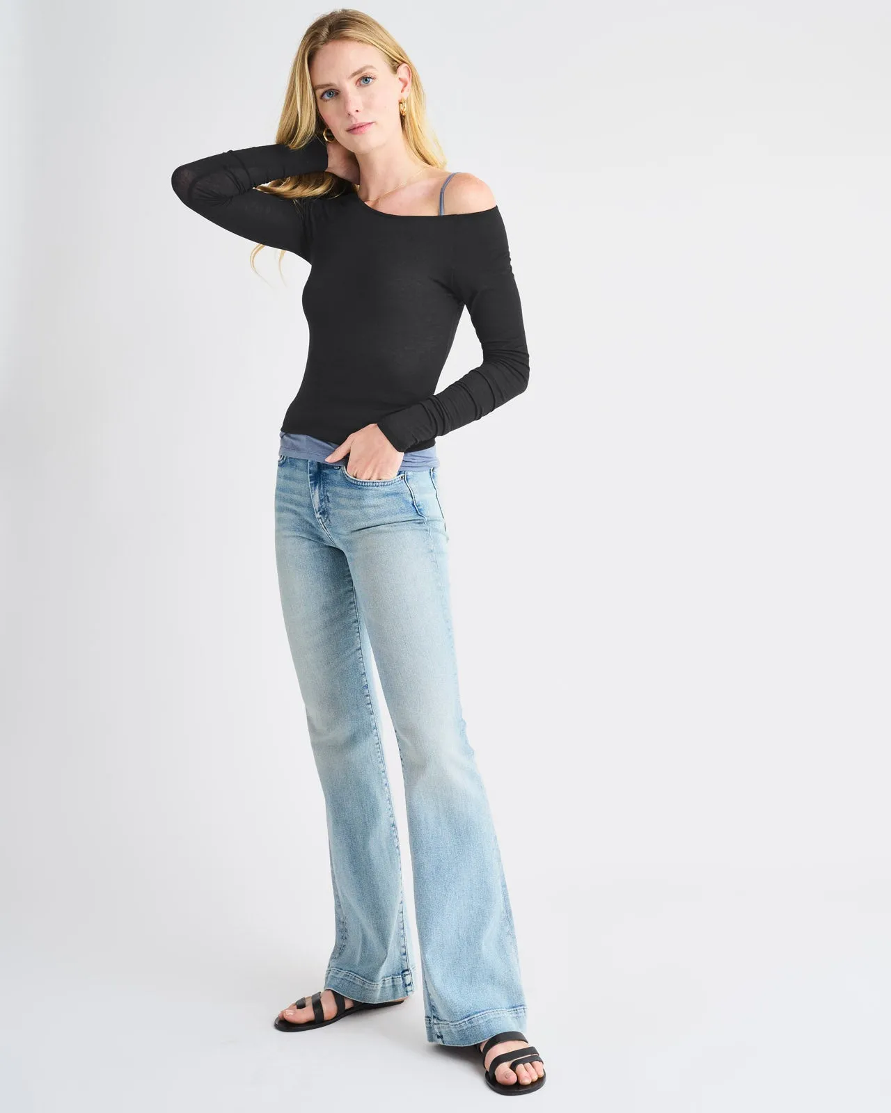 Sheer Everywhere LYR Long Sleeve Tee sold by Splendid product image thumbnail 3