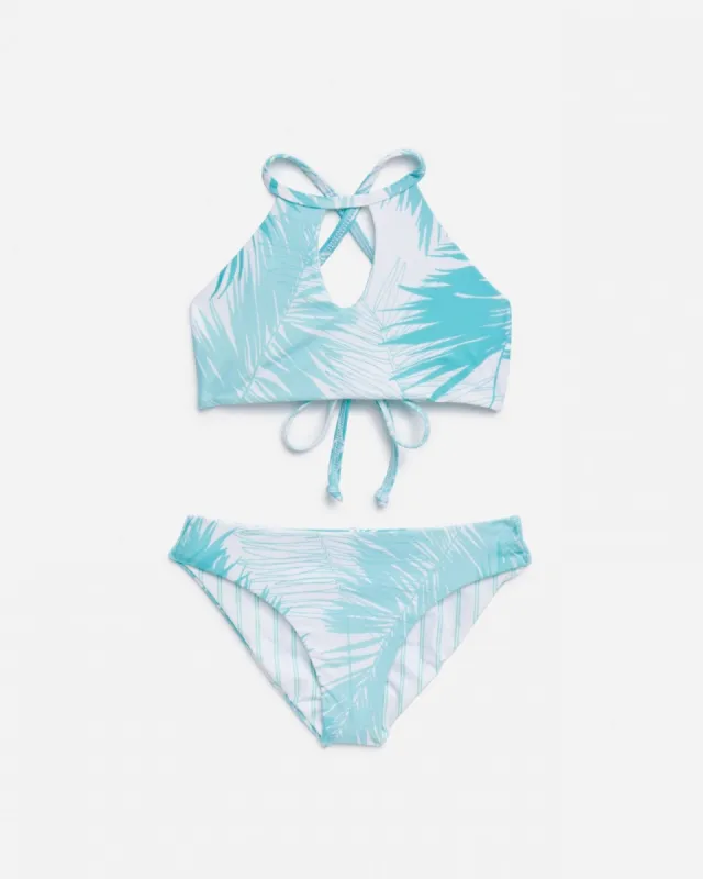 Girls Reversible Halter Top & Retro Brief Swim Set sold by Splendid