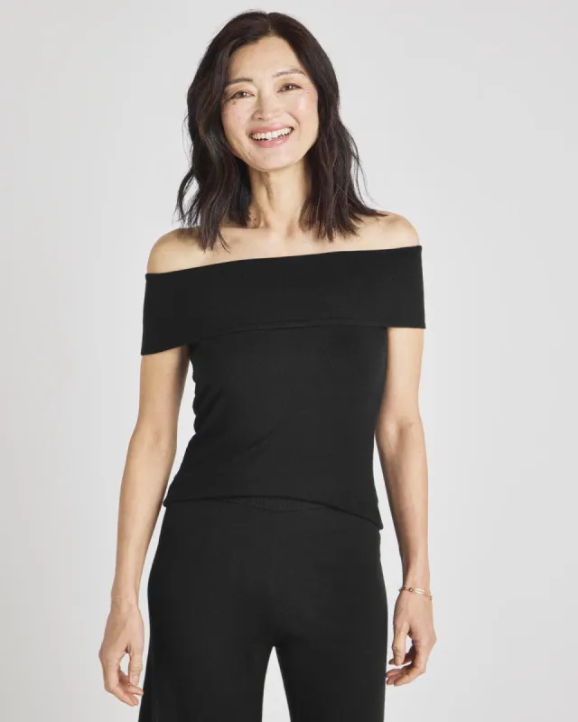 LoopKnit LYR Off-Shoulder Top sold by Splendid
