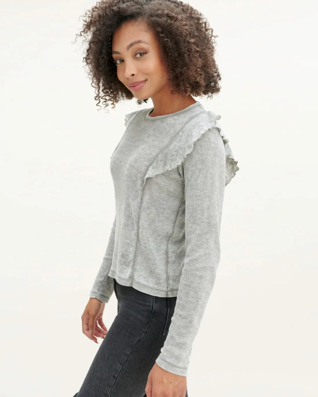 Frosty Thermal Long Sleeve Top sold by Splendid product image thumbnail 3