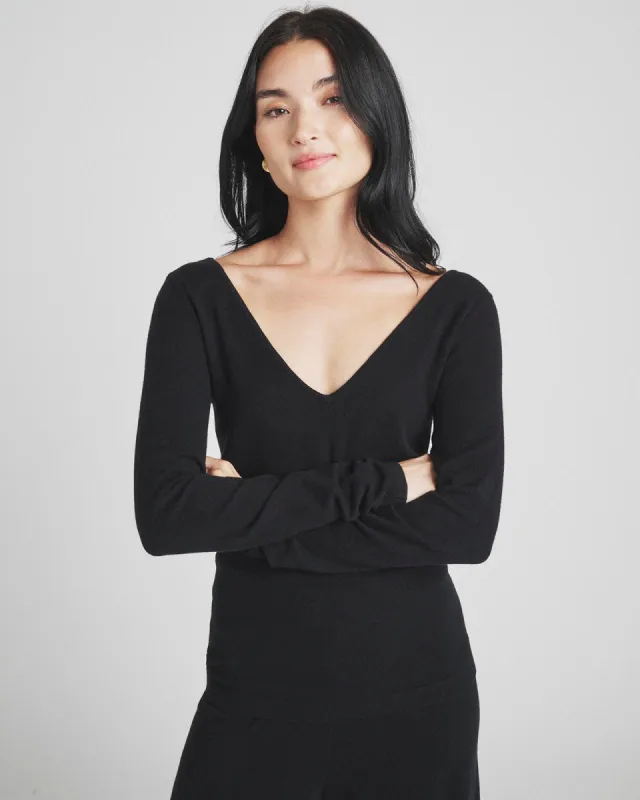 Loopknit LYR Reversible Deep V-Neck Top sold by Splendid