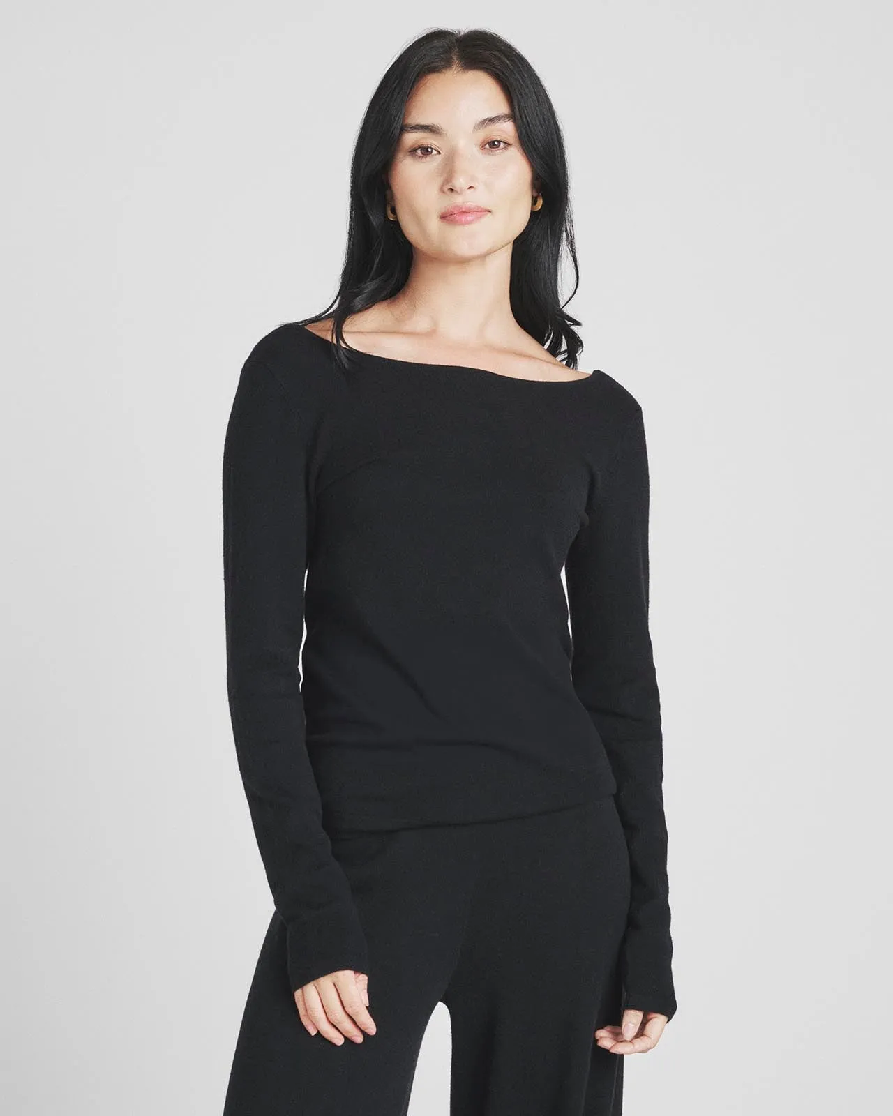 Loopknit LYR Reversible Deep V-Neck Top sold by Splendid product image thumbnail 2