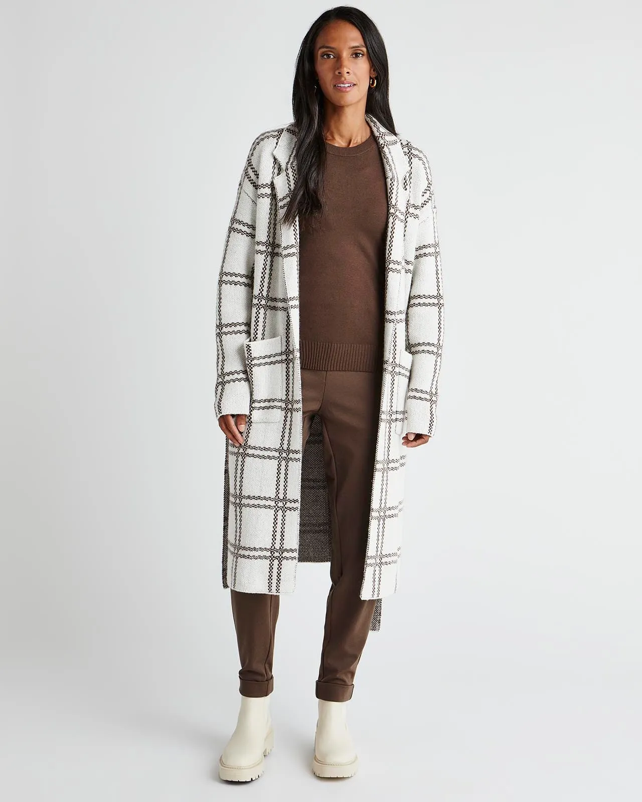 Splendid x Cella Jane Plaid Coatigan sold by Splendid product image thumbnail 3