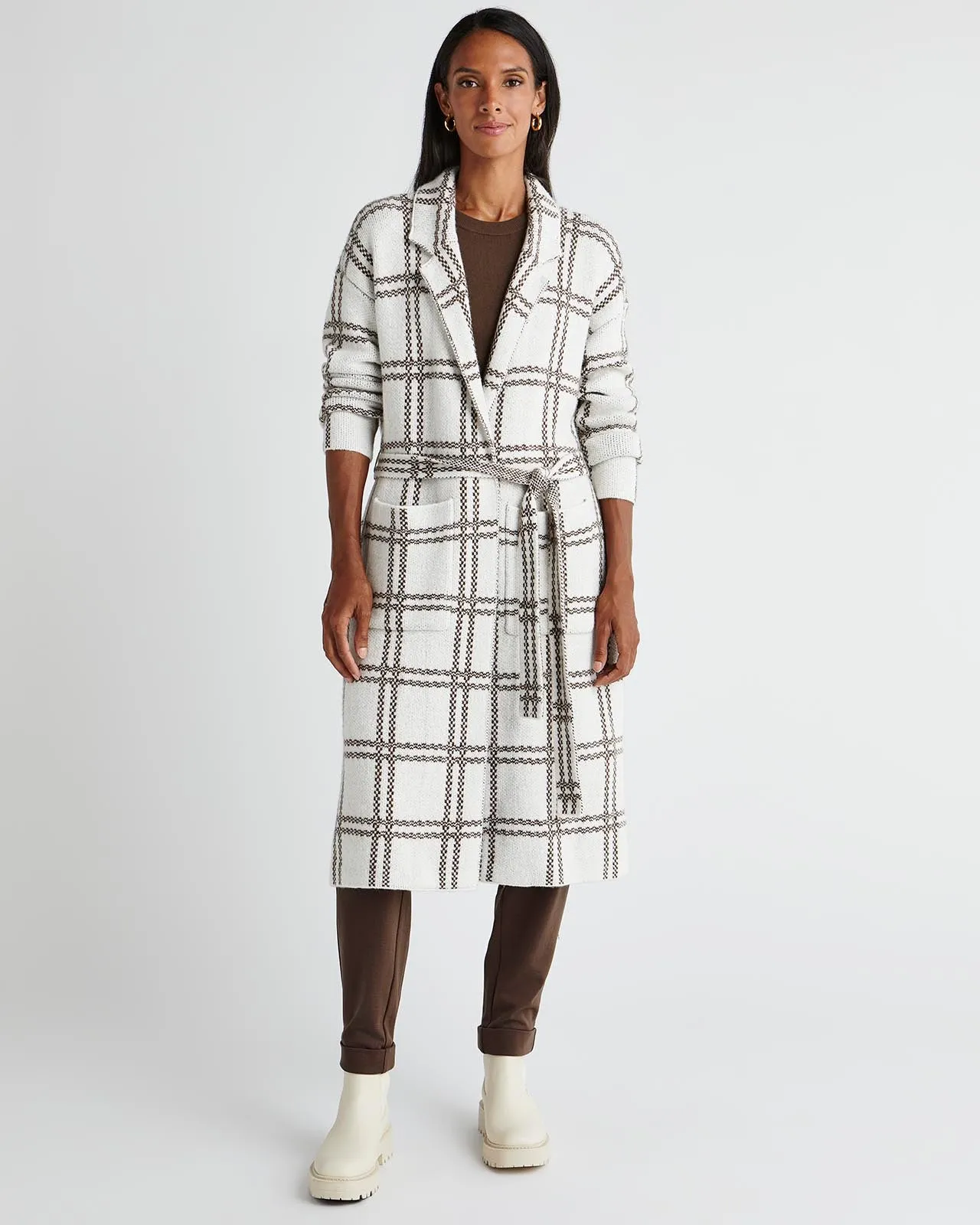 Splendid x Cella Jane Plaid Coatigan sold by Splendid product image thumbnail 4