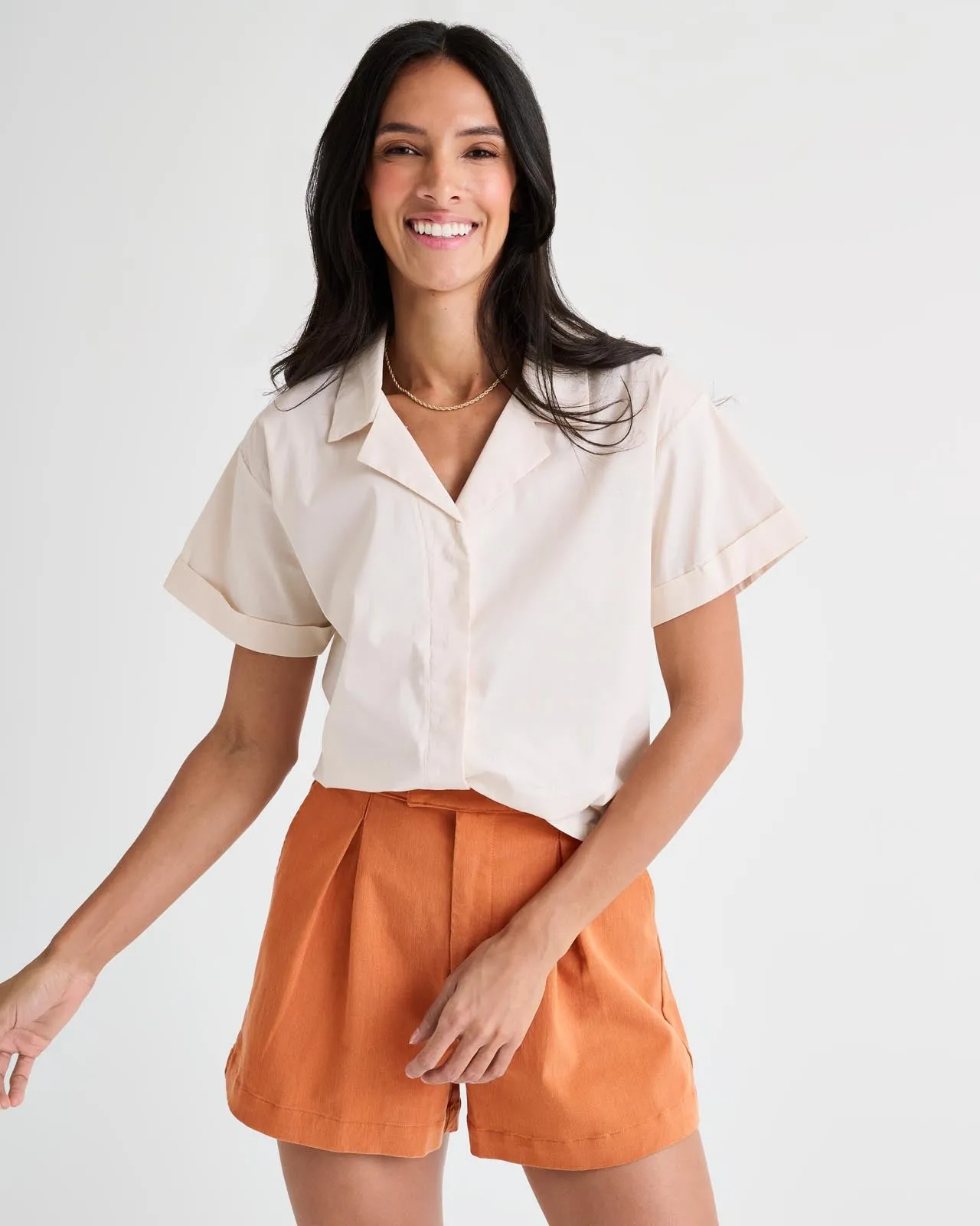 Splendid x Rachelove Short Sleeve Button Down sold by Splendid product image thumbnail 2