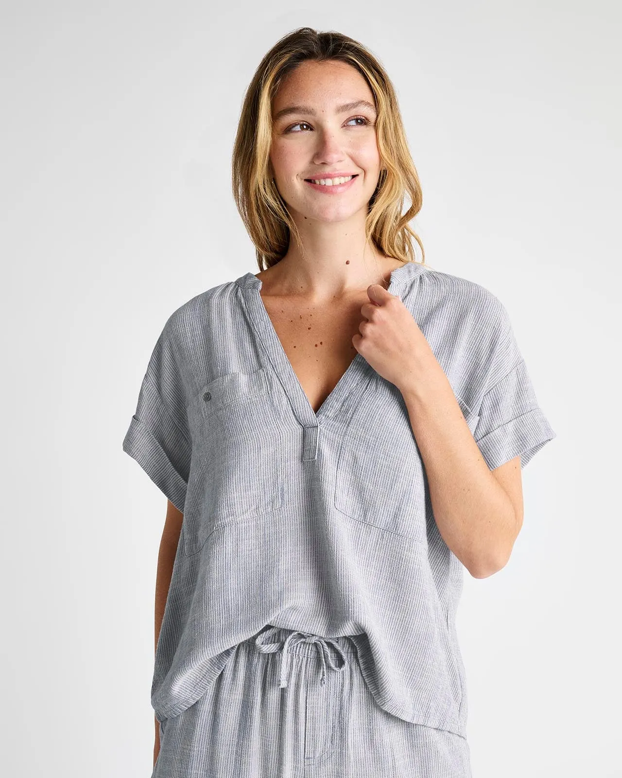 Cheyenne Stripe Blouse sold by Splendid