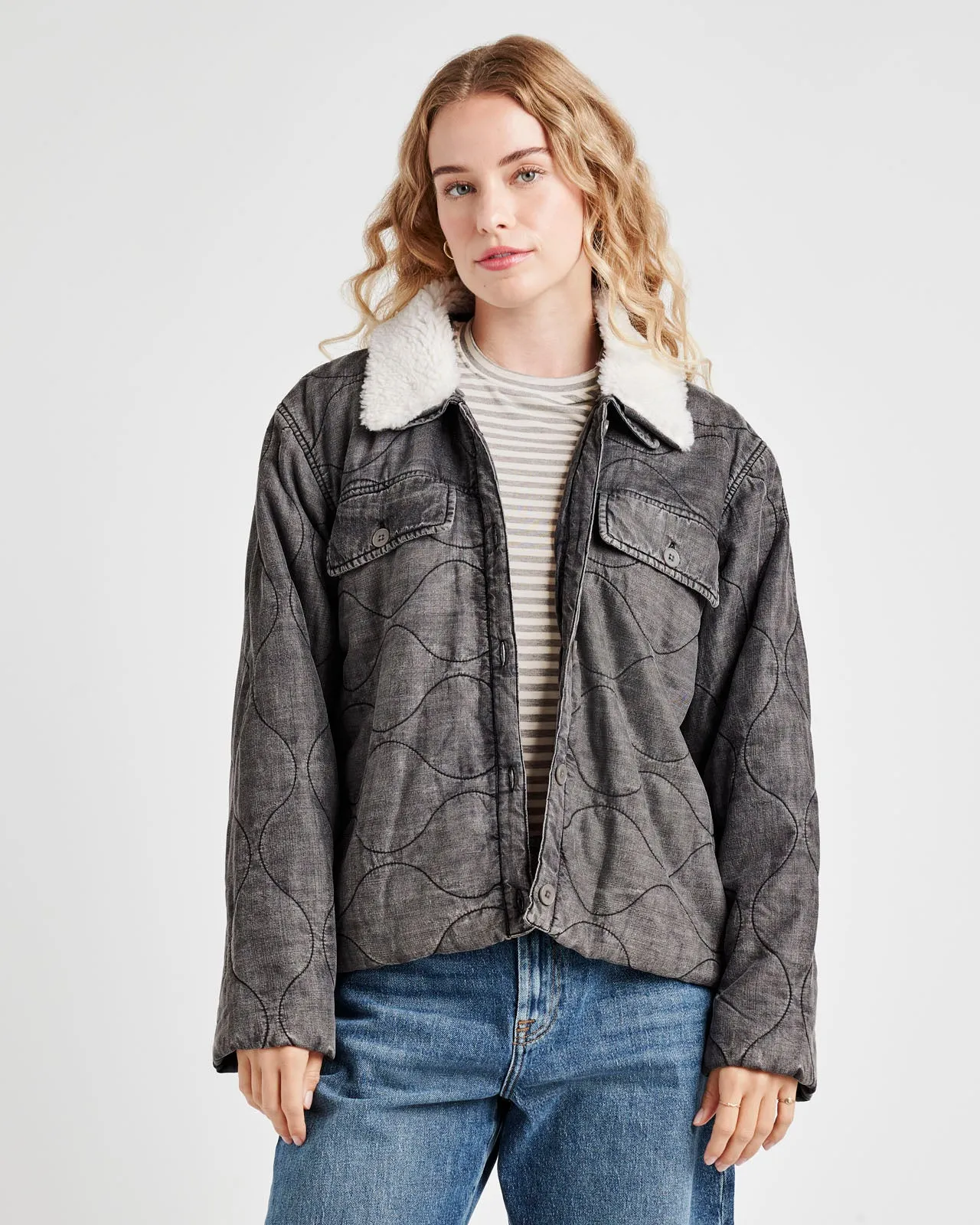 Kayden Black Indigo Jacket sold by Splendid product image thumbnail 5