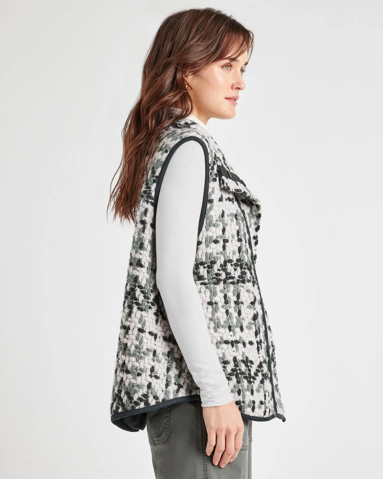 Aspen Plaid Vest sold by Splendid product image thumbnail 4