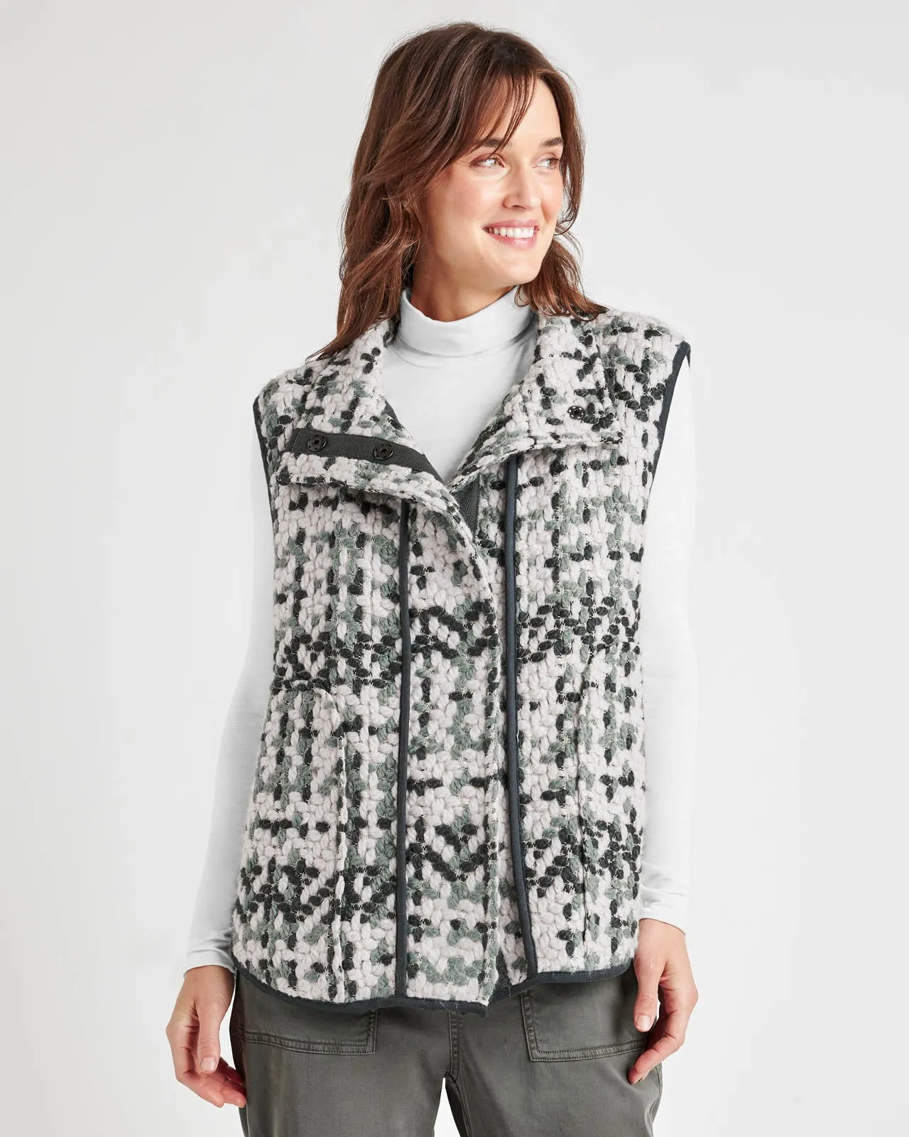 Aspen Plaid Vest sold by Splendid product image thumbnail 2