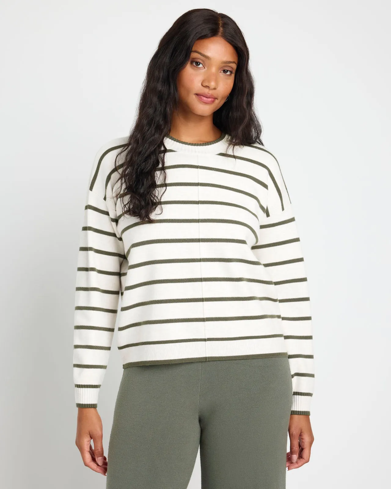 Splendid x @Cellajaneblog Stripe Front Seam Sweater sold by Splendid product image thumbnail 3