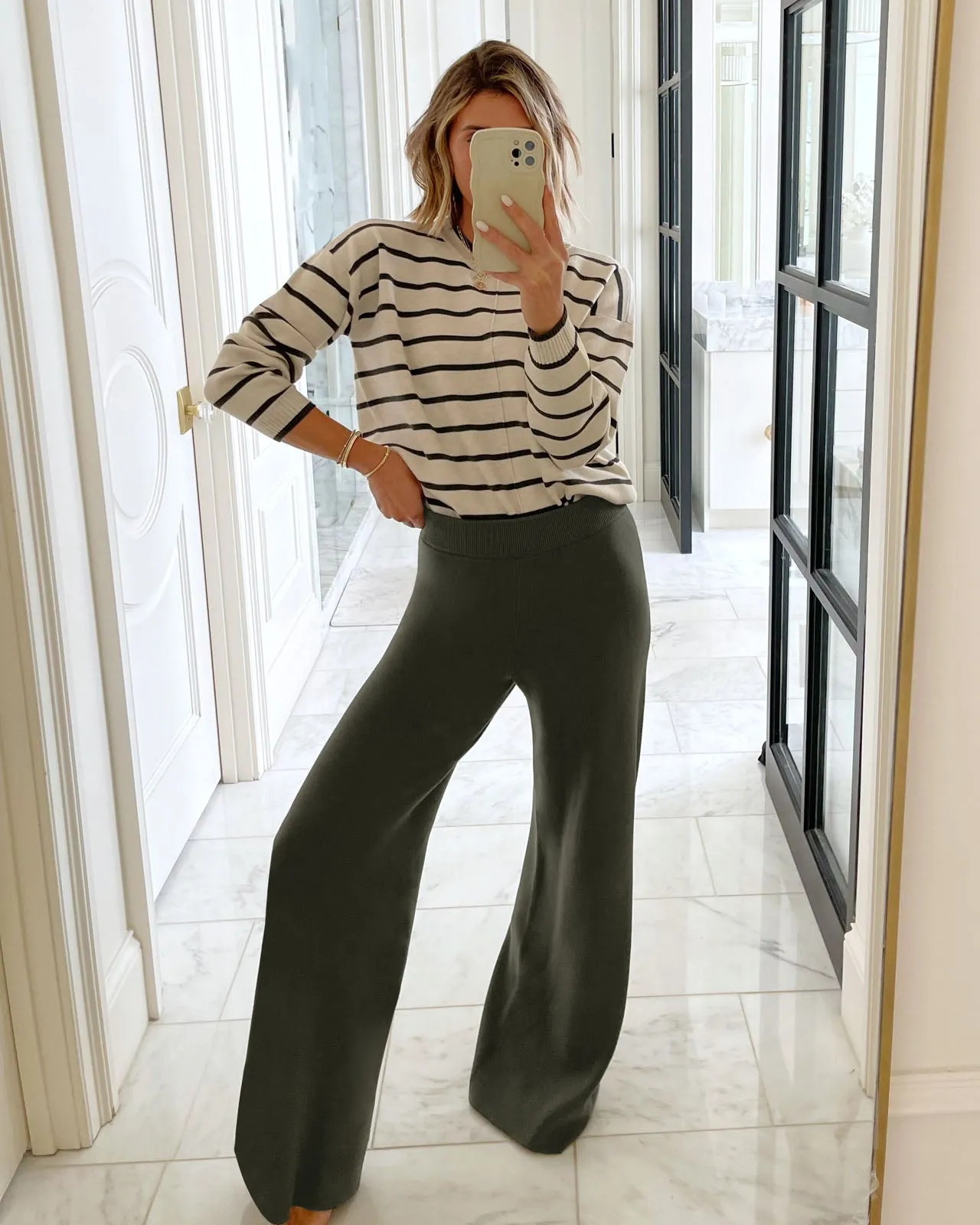 Splendid x @Cellajaneblog Stripe Front Seam Sweater sold by Splendid product image thumbnail 2