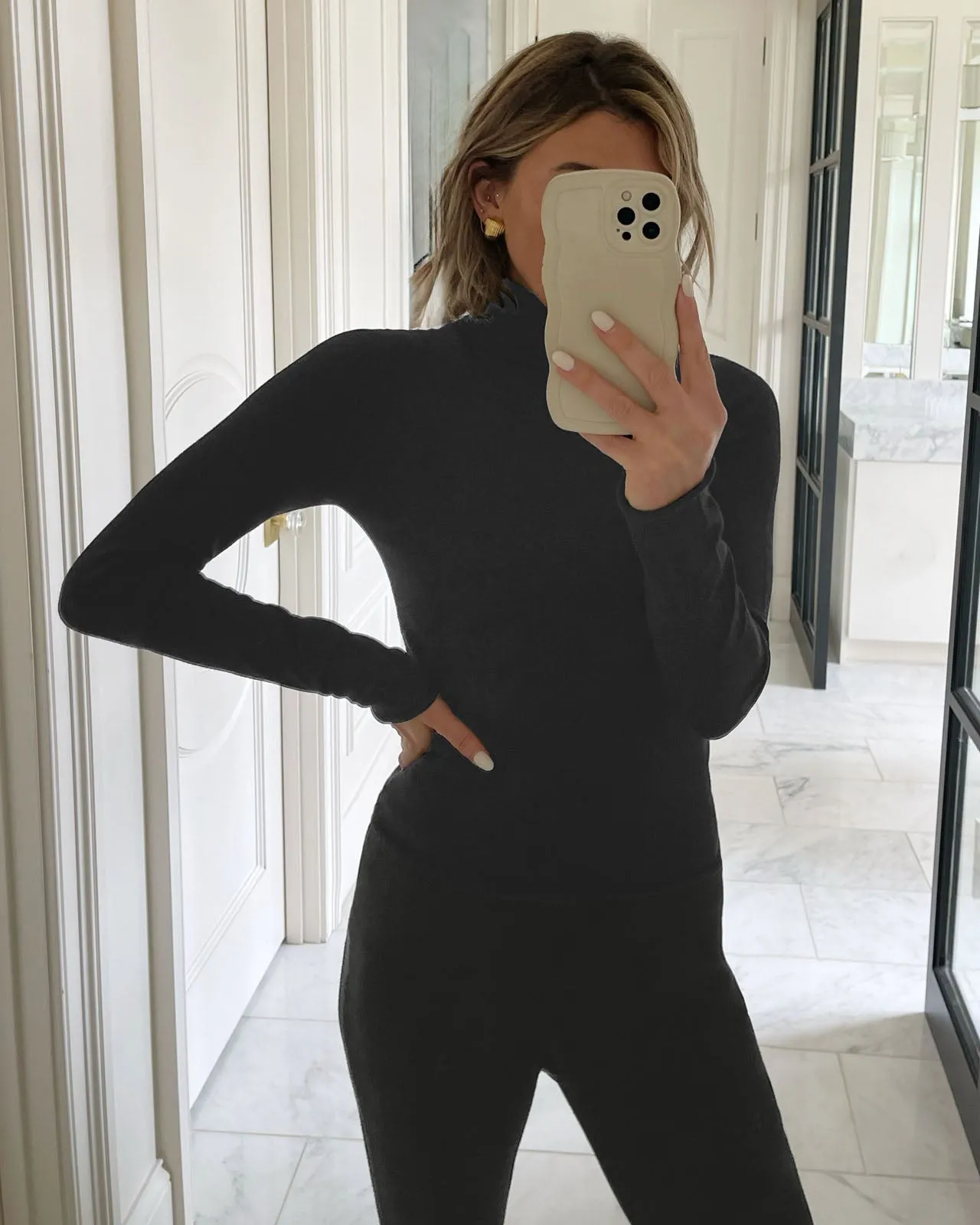 Splendid x @Cellajaneblog Layering Turtleneck sold by Splendid