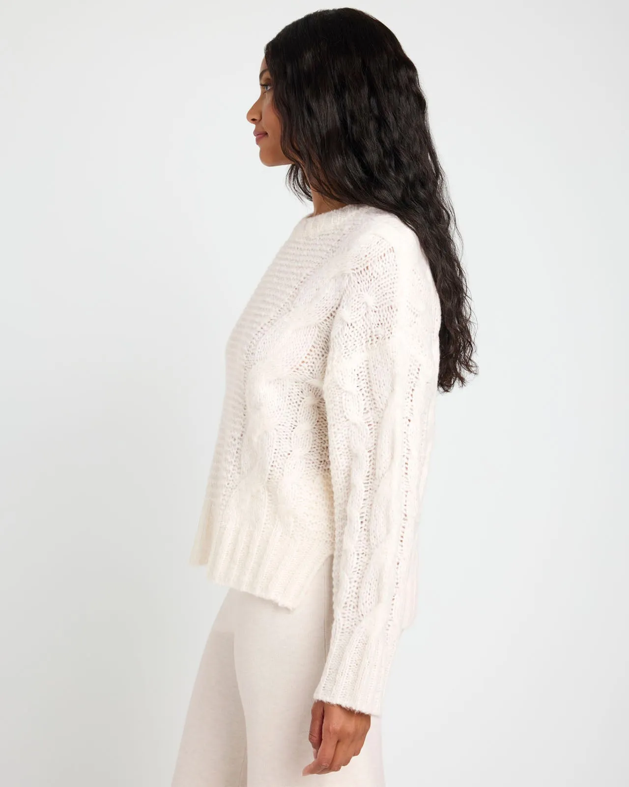 Splendid x Cellajaneblog Cashblend Cable Knit Sweater sold by Splendid product image thumbnail 5