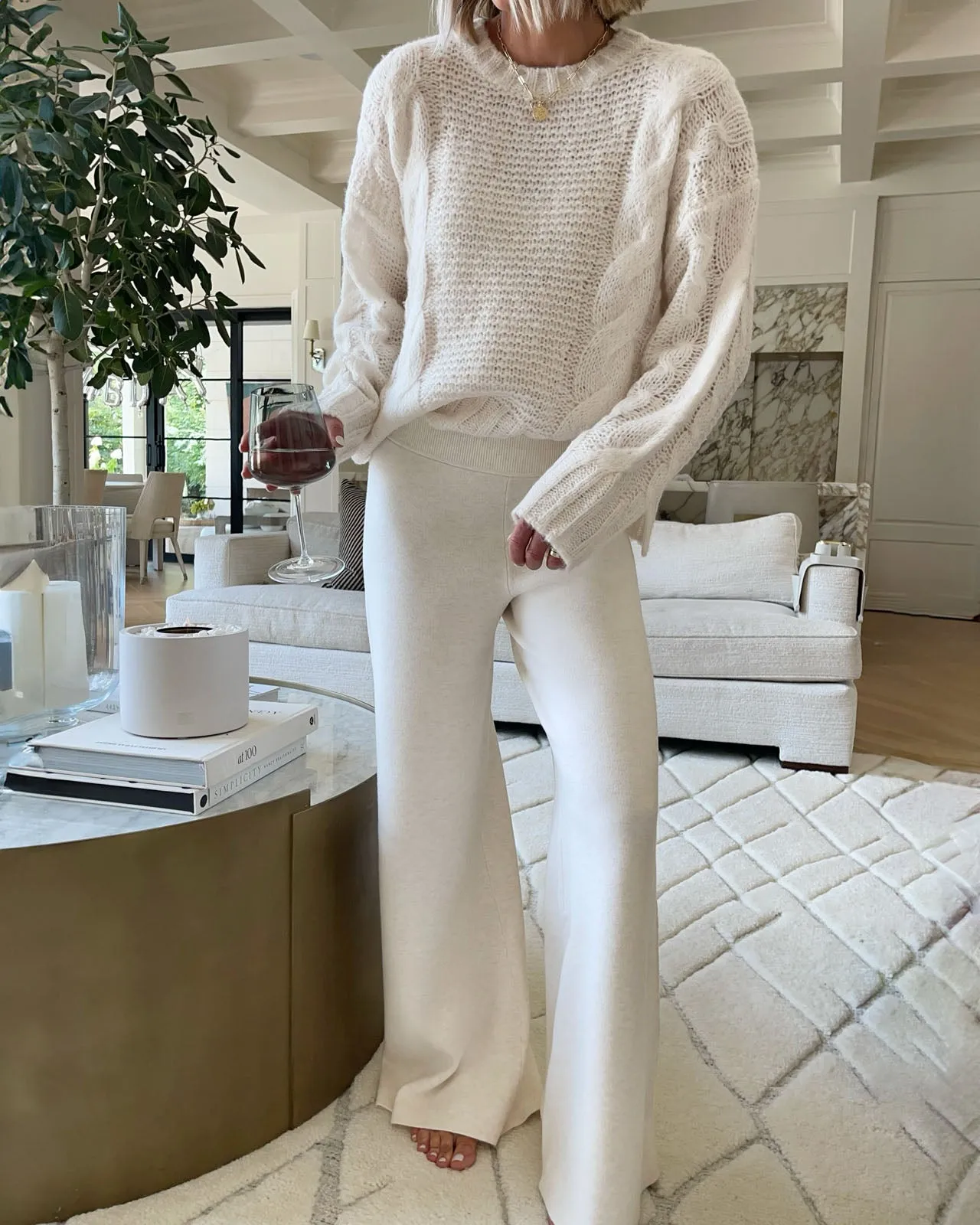 Splendid x Cellajaneblog Cashblend Cable Knit Sweater sold by Splendid product image thumbnail 2