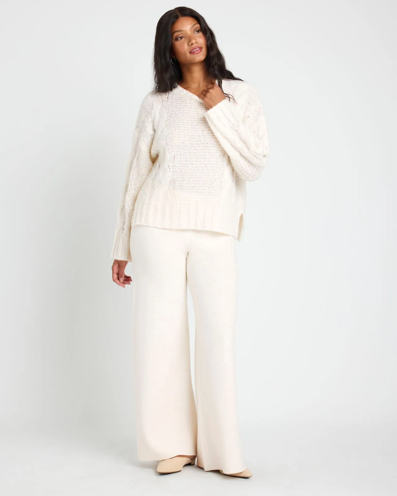 Splendid x Cellajaneblog Cashblend Cable Knit Sweater sold by Splendid product image thumbnail 4