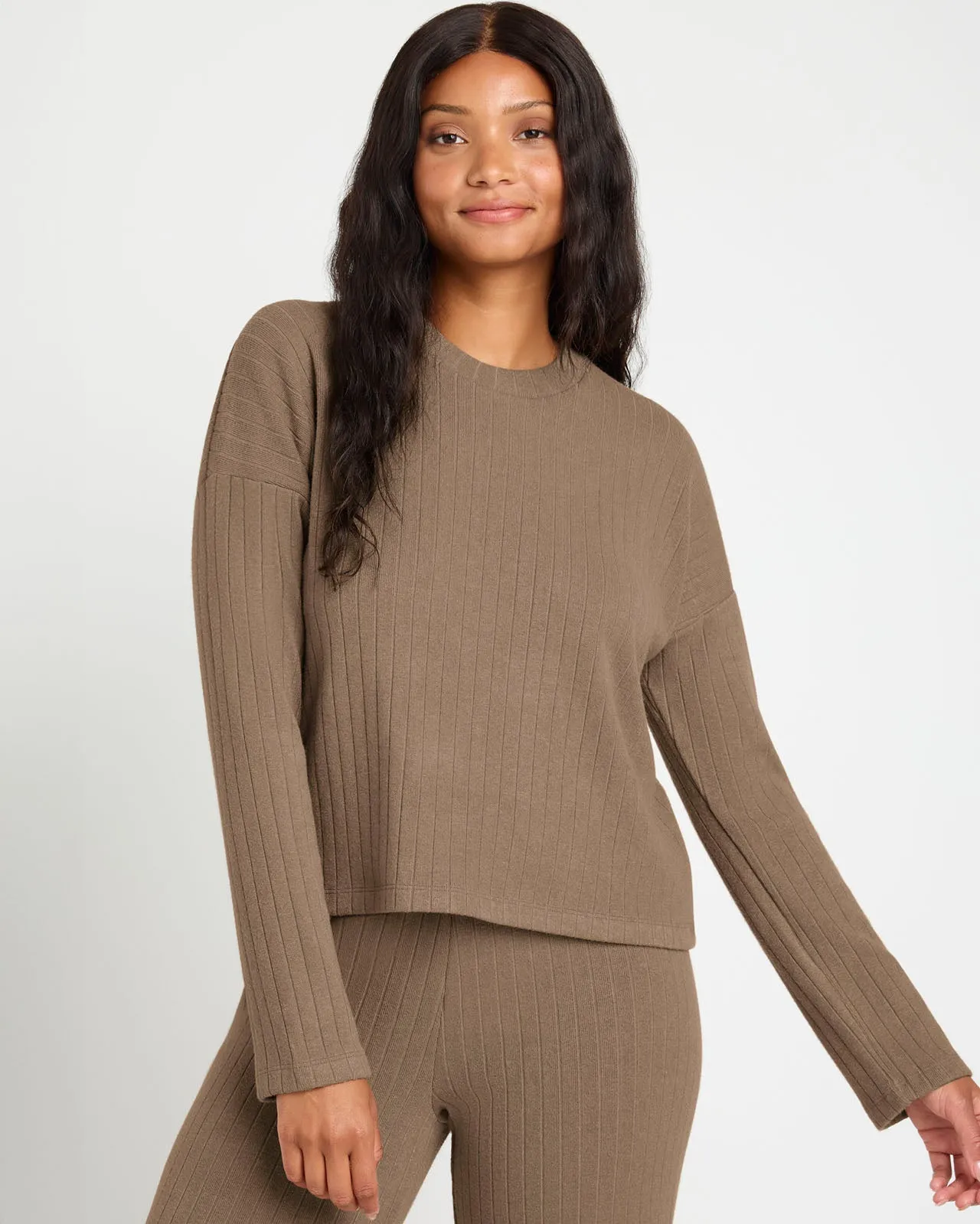 Splendid x @Cellajaneblog Wide Rib Long Sleeve Sweater sold by Splendid product image thumbnail 2