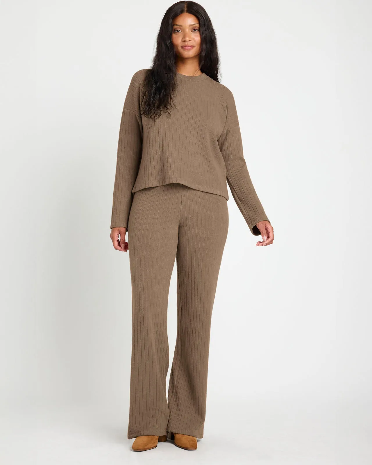 Splendid x @Cellajaneblog Wide Rib Long Sleeve Sweater sold by Splendid product image thumbnail 3
